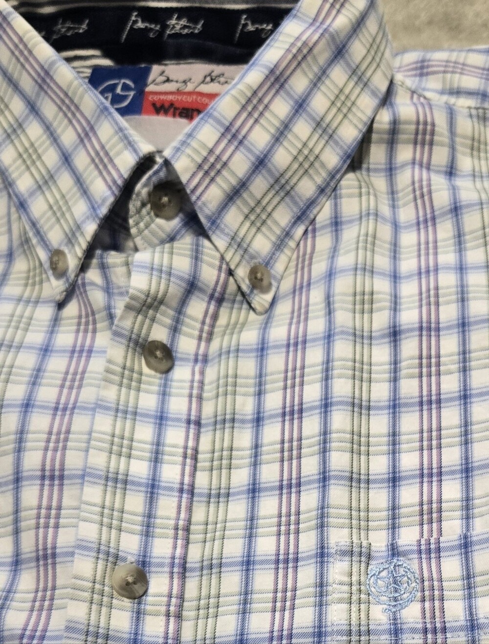 Wrangler George Strait Cowboy Cut Collection Plaid Shirt Mens Size 2XL - Picture 4 of 6